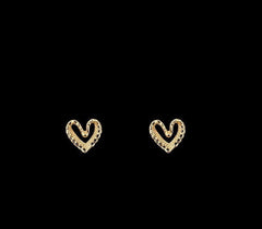 Dainty Lace Heart Earrings