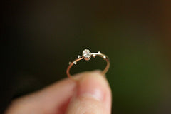 Flower Branches Adjustable Ring