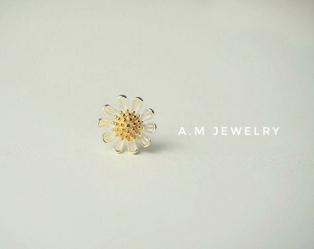 Daisy Sunflower Earrings & Necklace