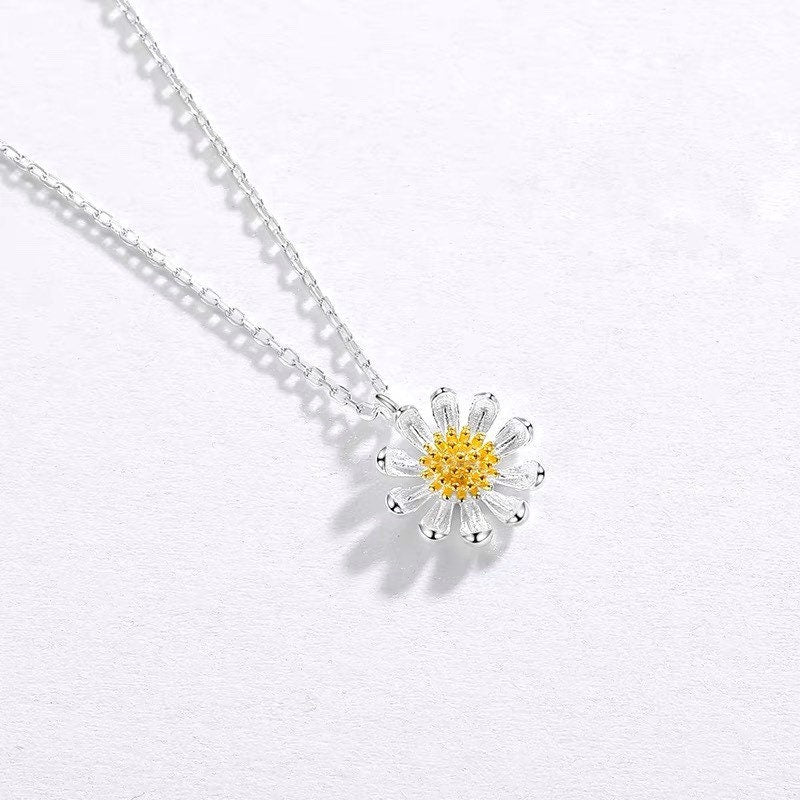 Daisy Sunflower Earrings & Necklace
