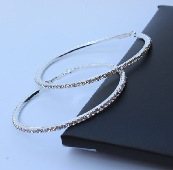 Diamond Hoop Earrings