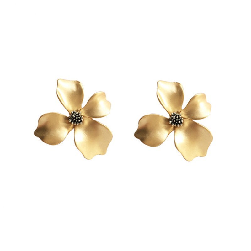 Gold Dogwood Earrings