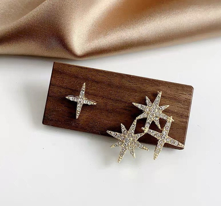 Eight-Pointed Star Earrings