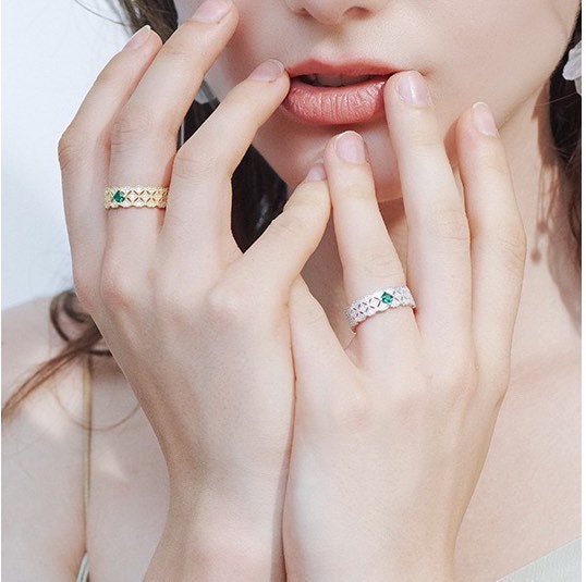 Emerald Lace Ring