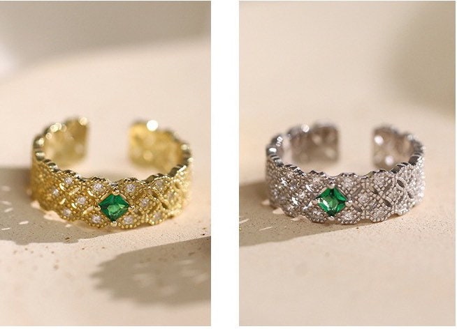 Emerald Lace Ring