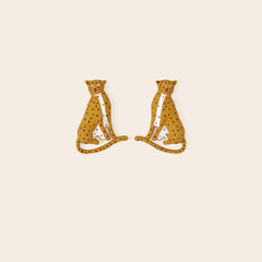 Enamel Cheetah Earrings