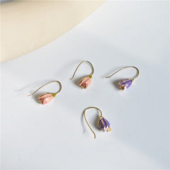Enamel Tulip Earrings