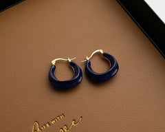 Classic Wavy Hoop Earrings