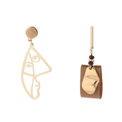 Cubism Face Earrings