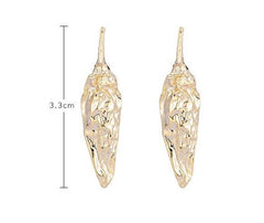 Foil Chili Pepper Earrings