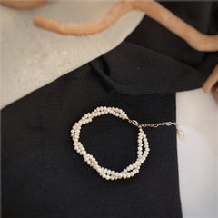 Layered Baroque Pearl Bracelet