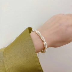 Layered Baroque Pearl Bracelet