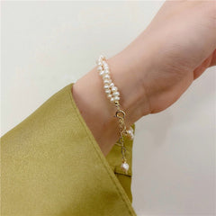 Layered Baroque Pearl Bracelet