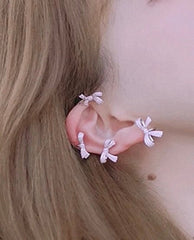 Diamond Bow Ear Cuff