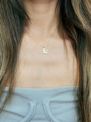 Gold Moon & Star Necklace