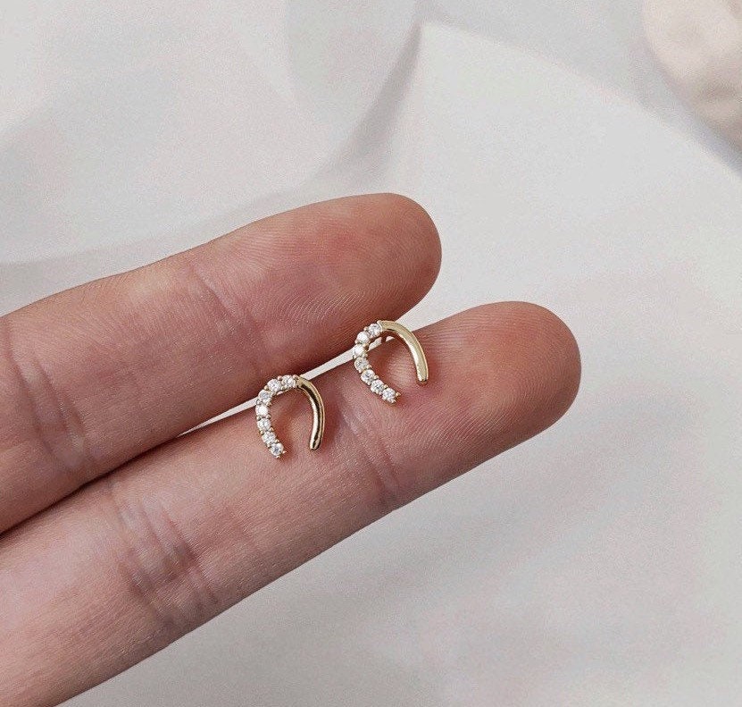 Lucky Horseshoe Studs