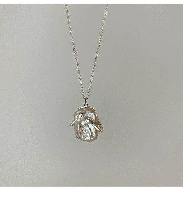 Large Pearl Embrace Necklace