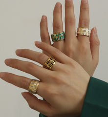 Geometric Enamel Ring