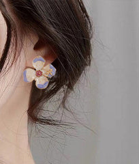 Violet Dogwood Earrings