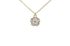 SPARKLY FLOWER NECKLACE