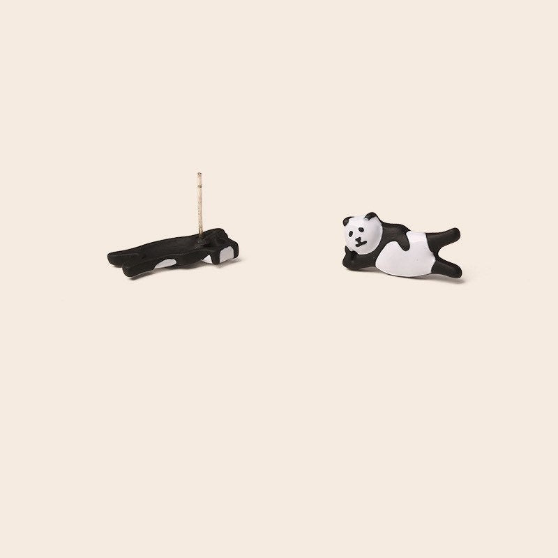 Lazy Panda Earrings