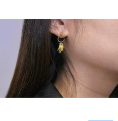 Okay Gesture Earrings 925 Sterling Silver Earrings