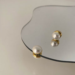 Magnetic Pearl Earrings Clip on Pearl Earrings Elegant Dainty