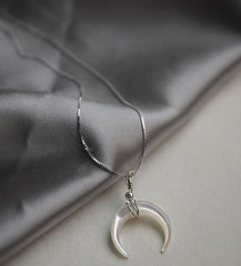 Lunar Elegance Mother of Pearl Necklace