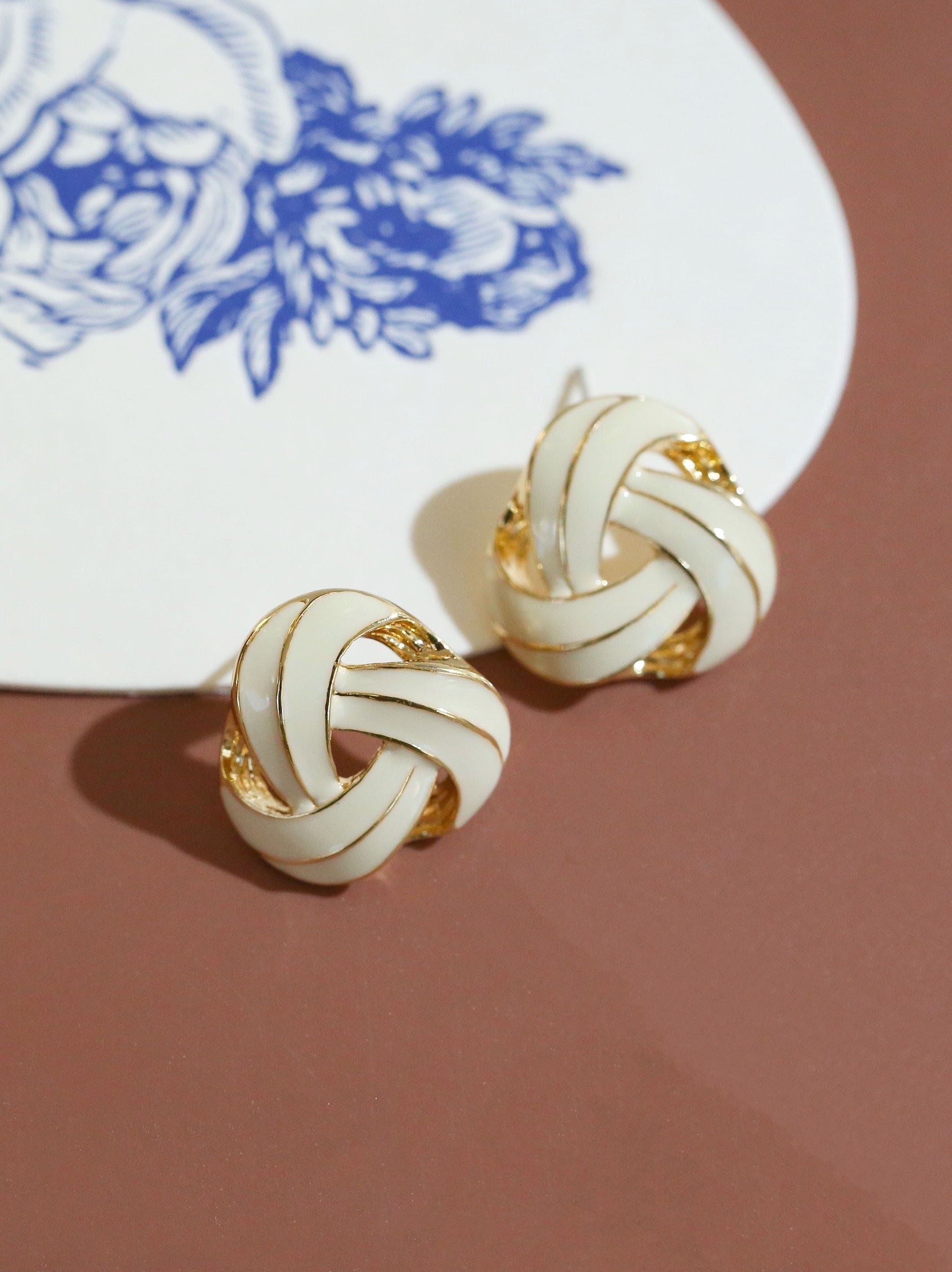 Infinity Triangle Earrings