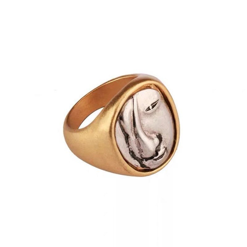 Muse of Modernism Picasso Face Statement Ring