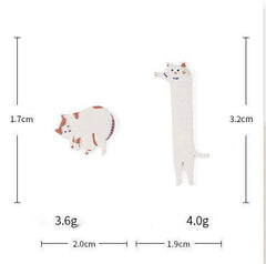 Whimsical Cat Duo Earrings