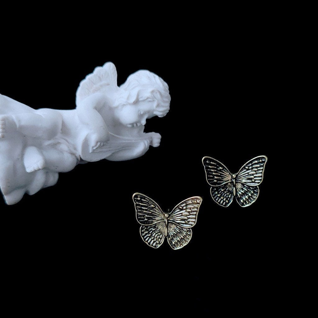 Black Butterfly Earrings