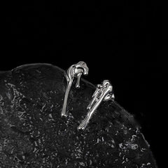 Silver Melt Abstract Earrings