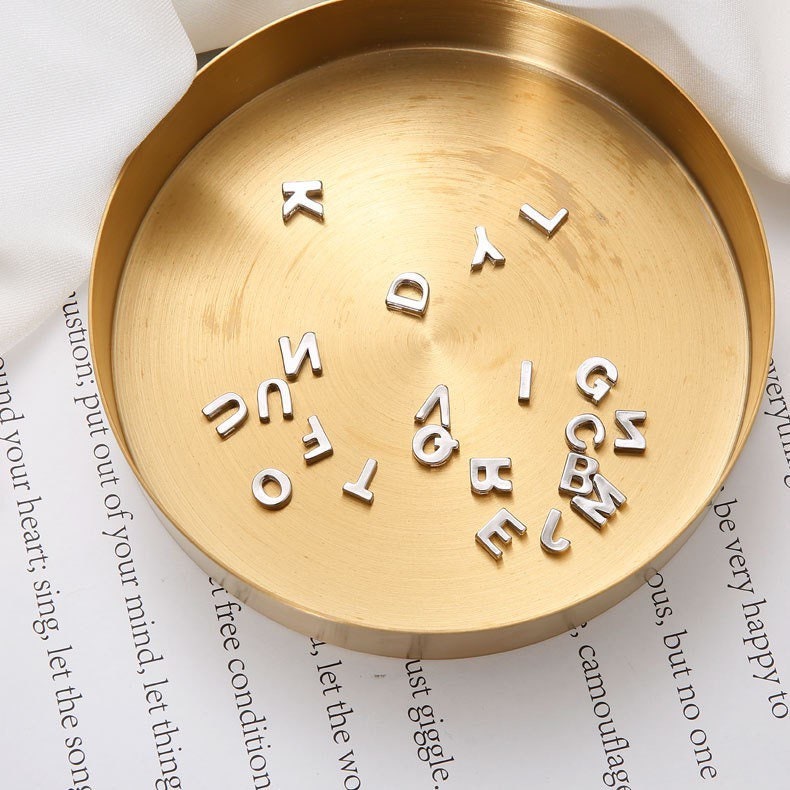 Silver Initial Letter Pendent