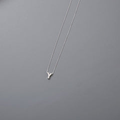 Silver Initial Letter Pendent