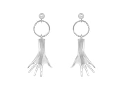 Silver Embrace Dangle Earrings