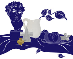 STILL LIFE - PLASTER GEOMETRIC SHAPE