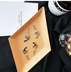 Edgy Pistol Chic Sterling Silver Earrings