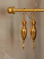 Boho Bottle Of Time Dangle Earrings