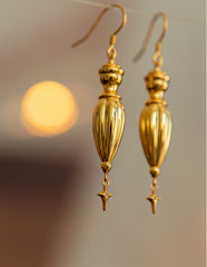 Boho Bottle Of Time Dangle Earrings