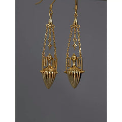 Turkish Gold Bottle Boho Earrings