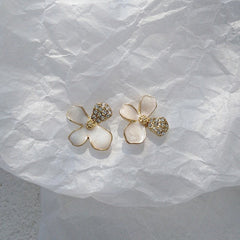 White Dogwood Delicate Earrings