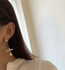 Baroque Splendor Pearl Dangle Earrings