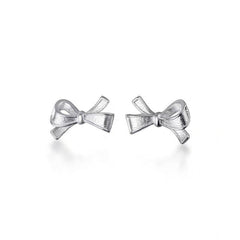 Tiny Bow Stud Earrings | Bow Tie| Sterling Silver| Cute | Best Gift for Her