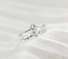 Sterling Silver Star Ring | Adjustable Ring | S925| Double Rings| Big Dipper| Romantic| Best gift for her| Galaxy