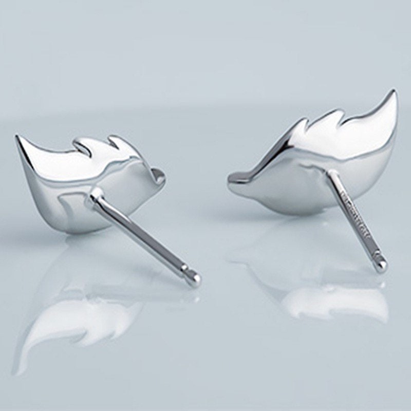 Tiny leaf earrings| Little leaves studs| Studs| Sterling Silver| Cute