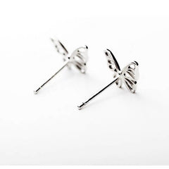 Tiny Butterfly Earrings, Sterling Silver, Gifts for kids, Cutest, Delicate