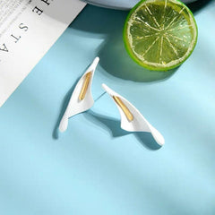 White Calla Lily Earrings