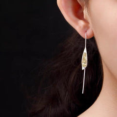 Silver Calla Lily Earrings, Orchid Earrings, Flower Earrings, Dangle Earrings, Sterling Silver, Gifts for her, Elegant