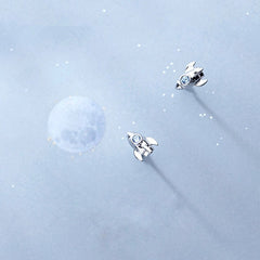 Rocket Earrings| Spaceship Studs| Astronaut | Galaxy | Sterling Silver| Cute| Dainty£ü Space